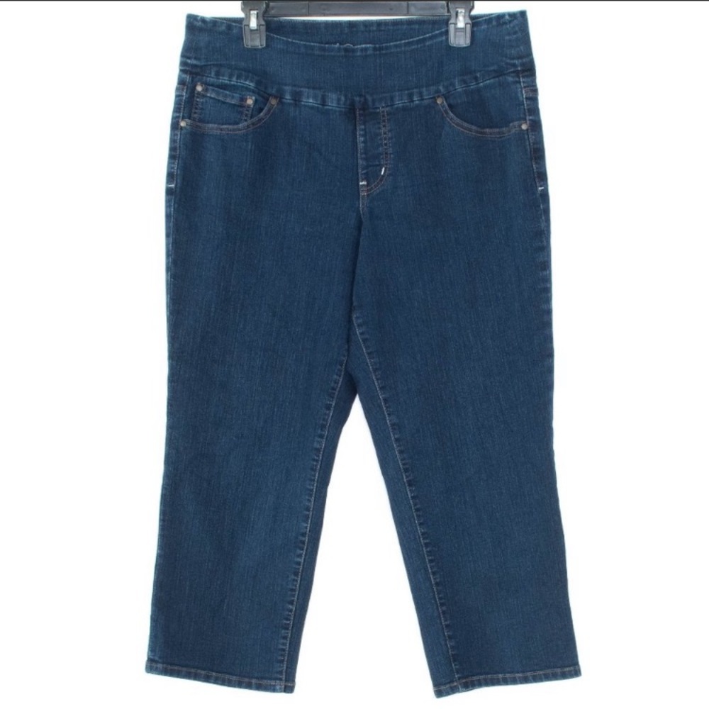 Jag Womens Jeans Cropped Pull On Blue 18 IA